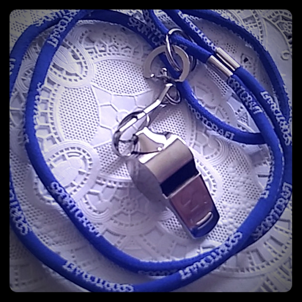 Sportcraft Neck Lanyard*blue*w Loud Sports Whistle